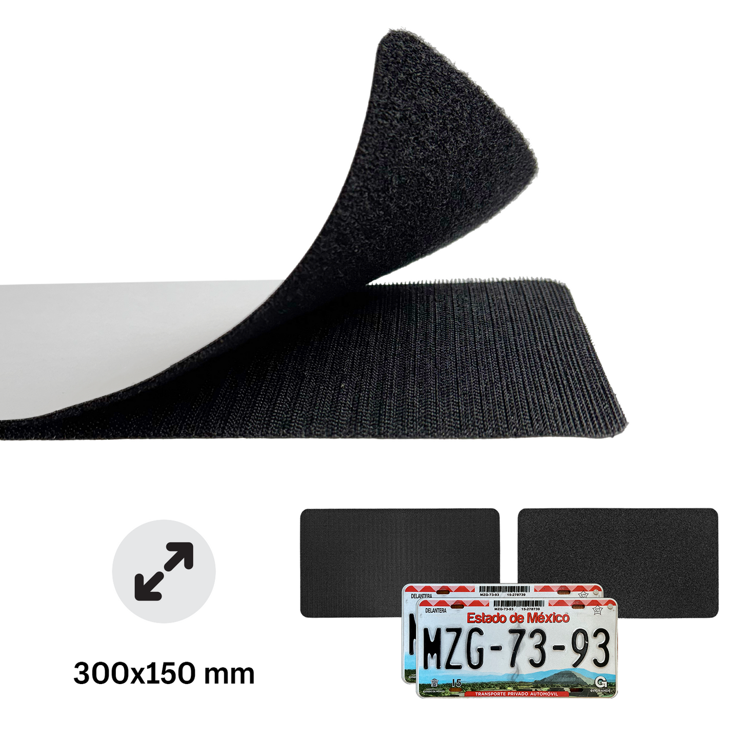 Alite Nanotape™ License Plate Frame for Mexico (2 plates) - Alite