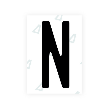 Nanofilm Ecoslick™ for US (Florida 2019) license plates - Symbol "N"