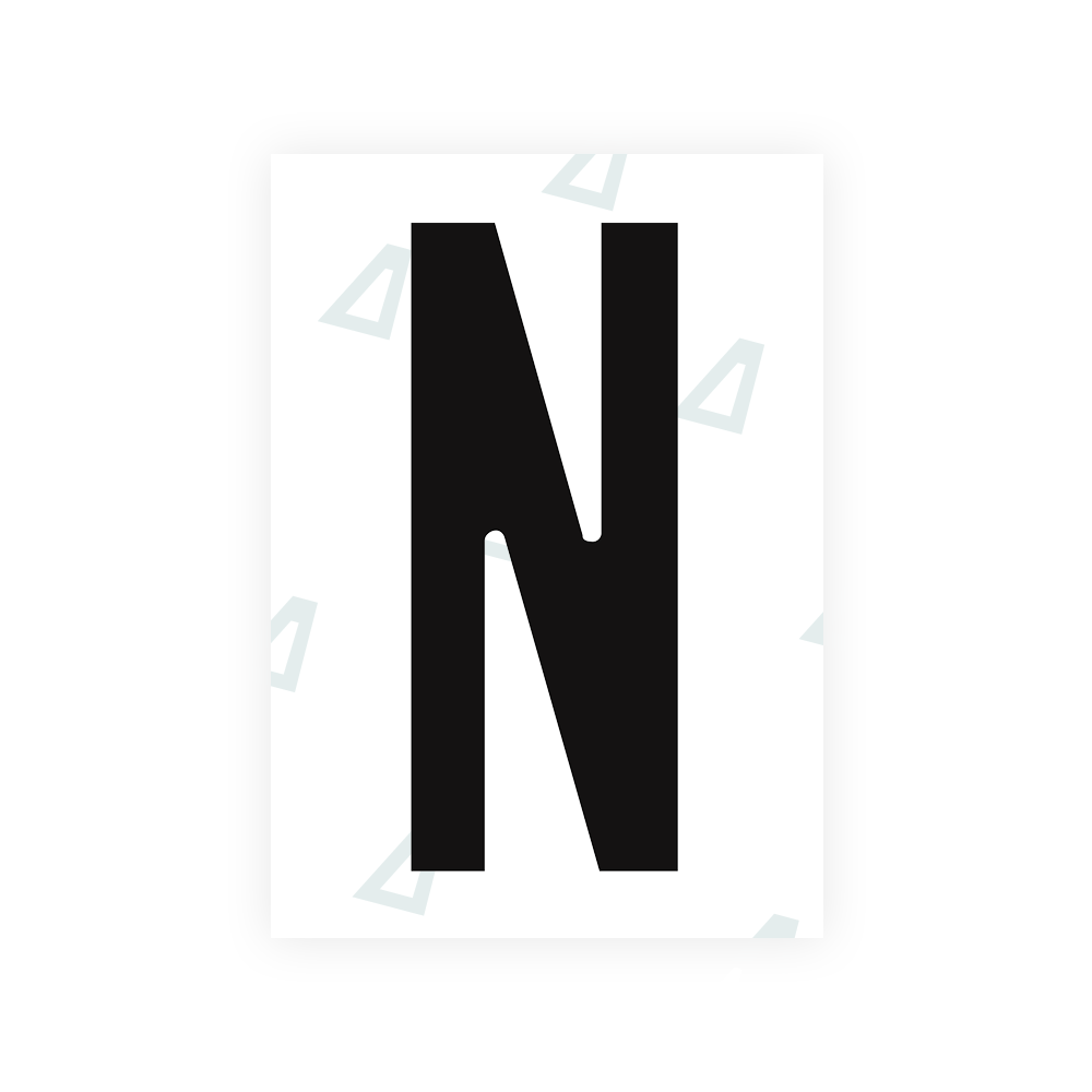 Nanofilm Ecoslick™ for US (Arizona 2008) license plates - Symbol "N"