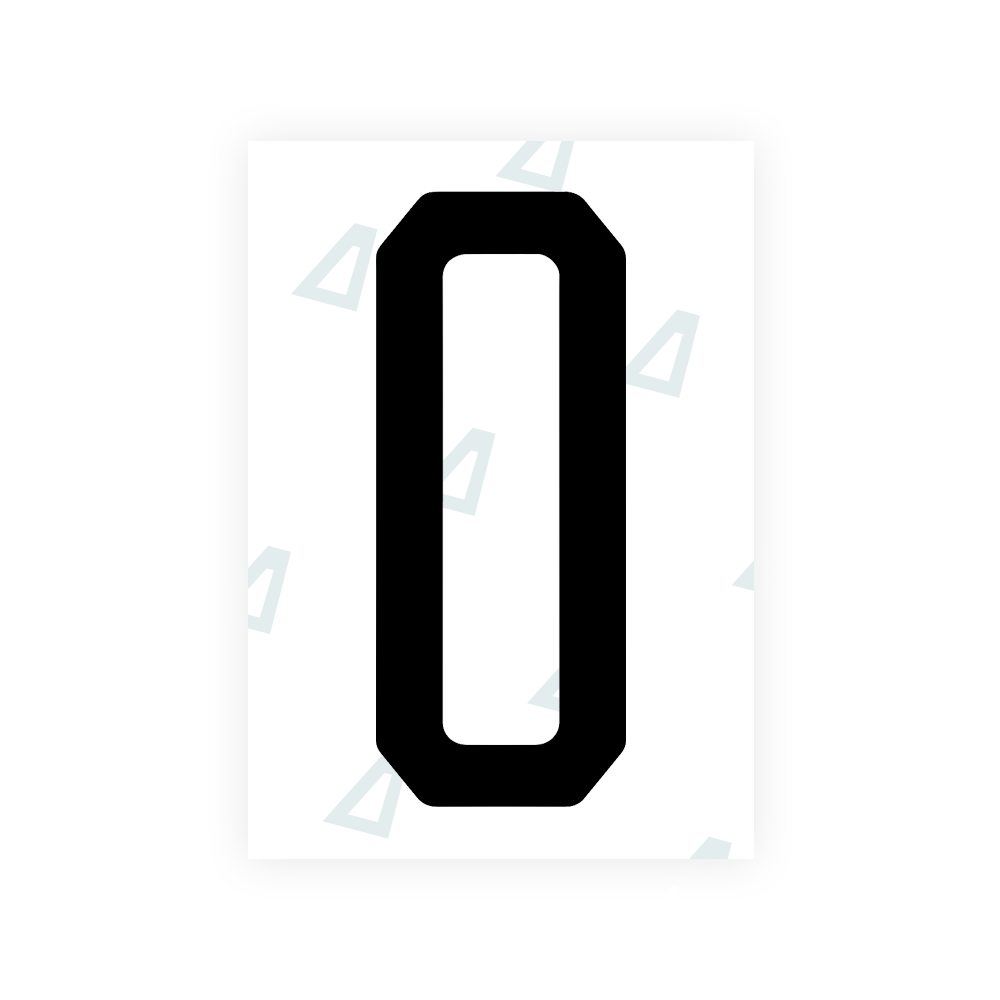 Nanofilm Ecoslick™ for US (Florida 2019) license plates - Symbol "O"