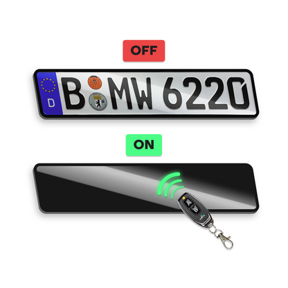 Alite Blackout License Plate Hider - Front and Rear kit (EU version)
