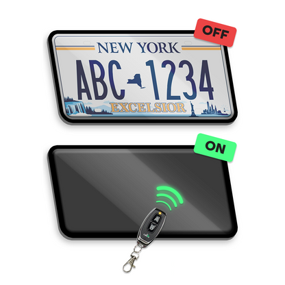 Alite Blackout License Plate Hider - Front and Rear kit (US version)