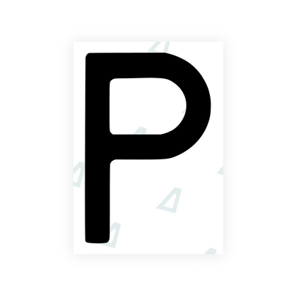 Alite Nanofilm for Poland license plates - Symbol "P" - Alite