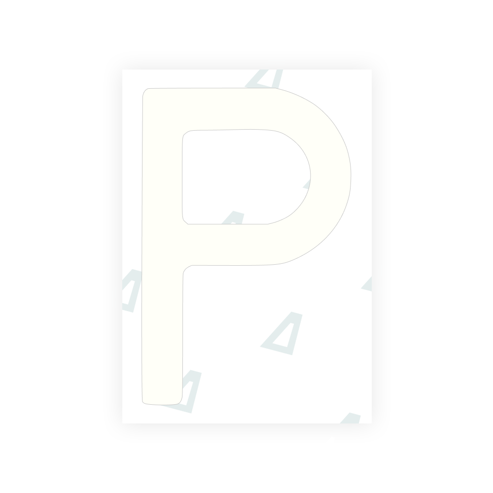 Alite Nanofilm for Poland license plates - Symbol "P" - Alite