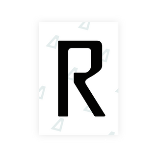 Nanofilm Ecoslick™ for Chile 2014 license plates - Symbol "R"