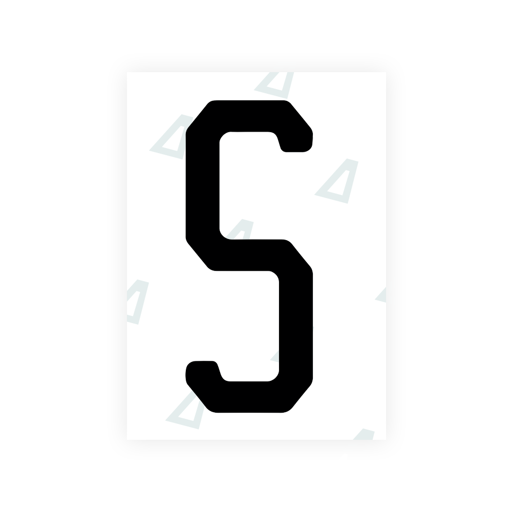 Nanofilm Ecoslick™ for US (Florida 2019) license plates - Symbol "S"