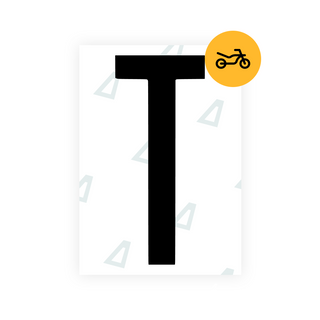 Alite Nanofilm for US (Georgia 2012 - Round) Moto license plates - Symbol "T"