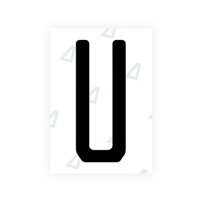 Nanofilm Ecoslick™ for US (Florida 2019) license plates - Symbol "U"