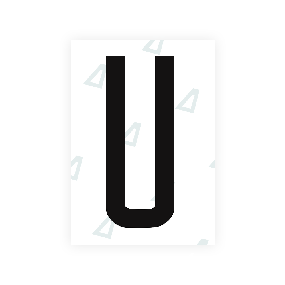 Nanofilm Ecoslick™ for US (Arizona 2008) license plates - Symbol "U"