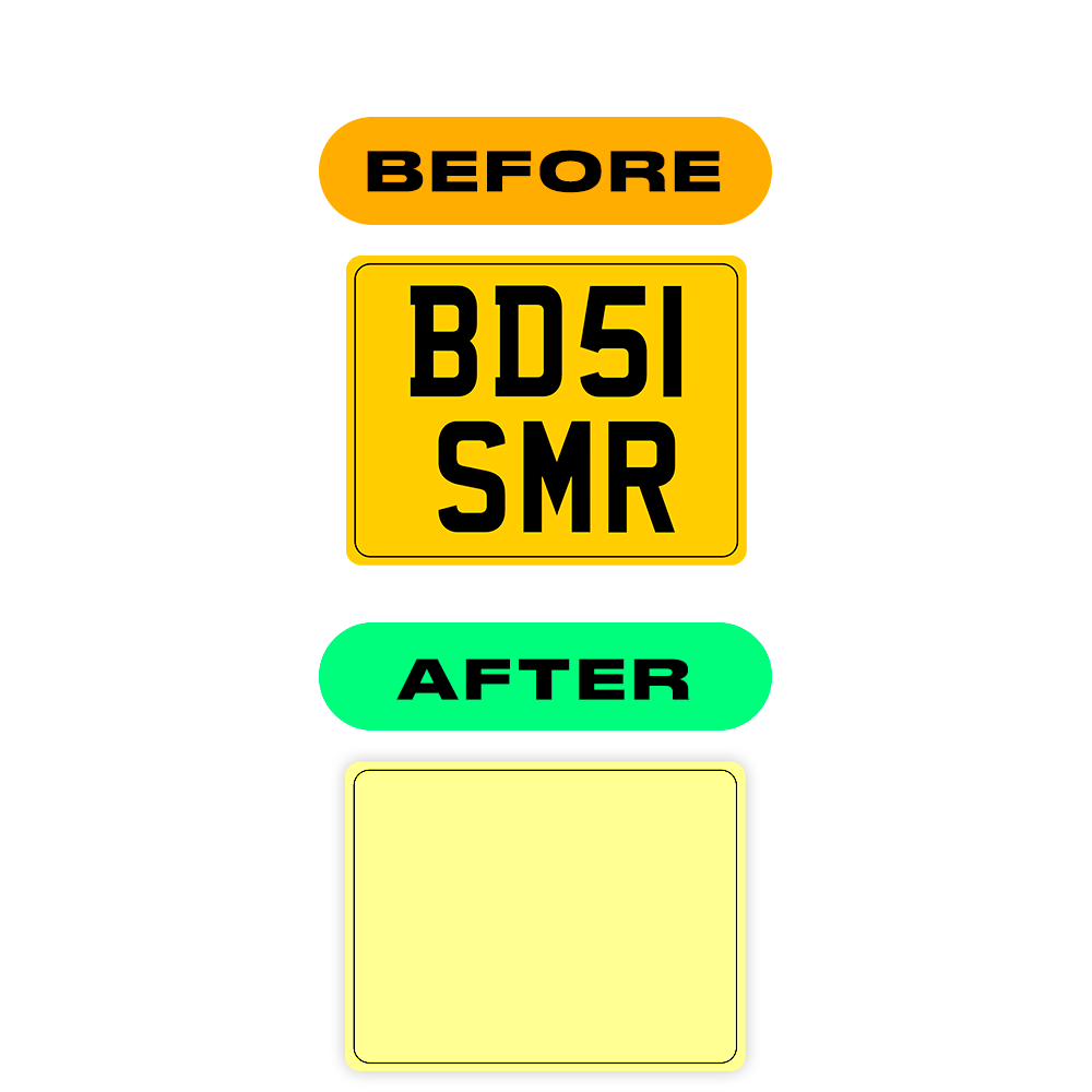 Alite Nanofilm for United Kingdom Moto license plates - Symbol "Z" - Alite