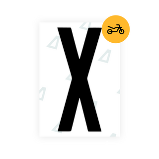 Alite Nanofilm for US (Georgia 2012 - Round) Moto license plates - Symbol "X"