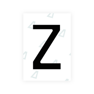 Nanofilm Ecoslick™ for Chile 2014 license plates - Symbol "Z"