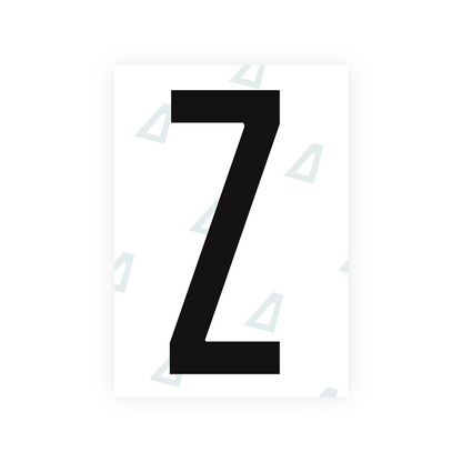 Nanofilm Ecoslick™ for US (Arizona 2008) license plates - Symbol "Z"