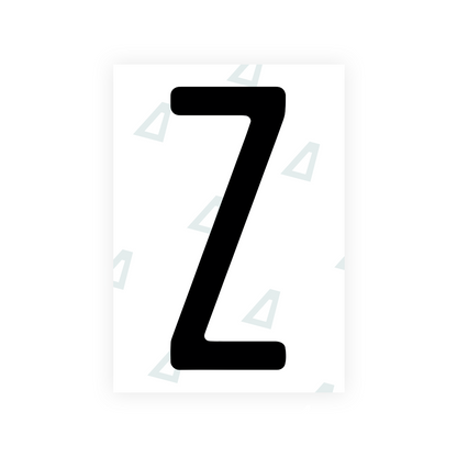 Nanofilm Ecoslick™ for US (Florida 2019) license plates - Symbol "Z"